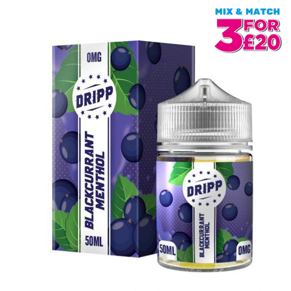 Dripp Blackcurrant Menthol 50Ml Short Fill E-Liquid