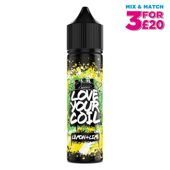 Lemon & Lime 50Ml Shortfill E-Liquid By Lyc