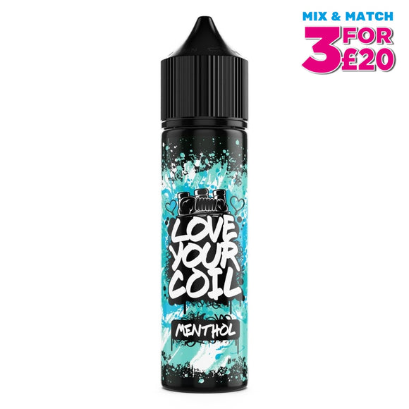 Menthol 50Ml Shortfill Eliquid By Lyc