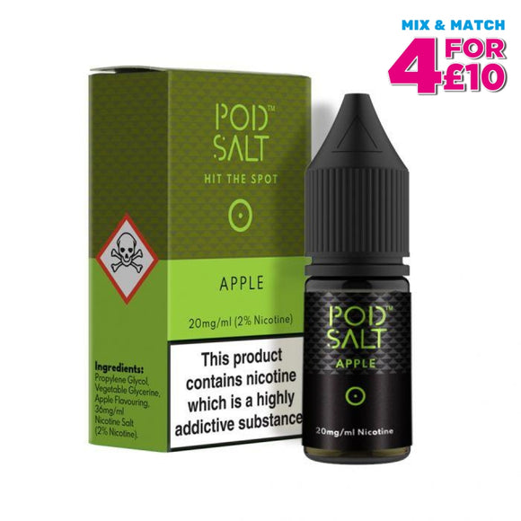 Pod Salt Apple 10Ml Nicotine E-Liquid