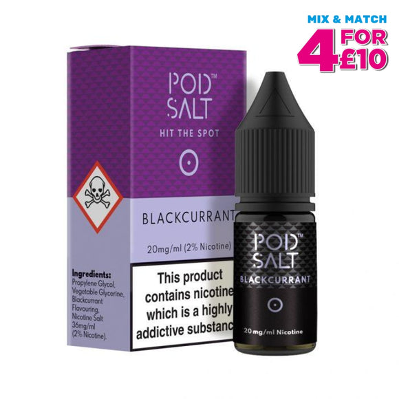 Pod Salt Blackcurrant 10 Ml Nicotine E-Liquid