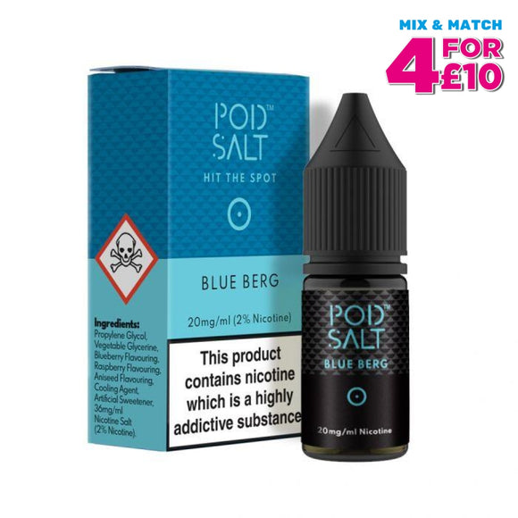 Pod Salt Blue Berg 10Ml Nicotine E-Liquid