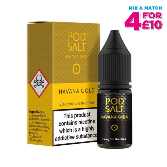 Pod Salt Havana Gold 10 Ml Nicotine E-Liquid