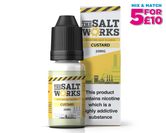 The Salt Works Nic Salts Eliquid Custard